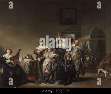Gallant Company, 1633. Weitere Titel: Kavaliere und Damen. Stockfoto