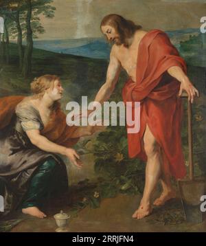 Christus erscheint Maria Magdalen als Gärtner (Noli me Tangere), um 1615-1618. Stockfoto