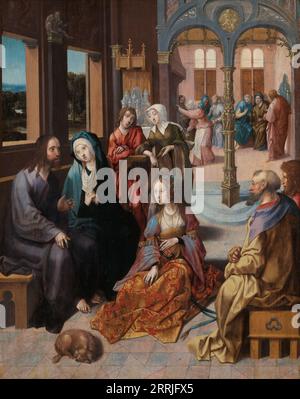 Christ’s Second Visit to the House of Mary and Martha, c.1515-c.1520. Stockfoto