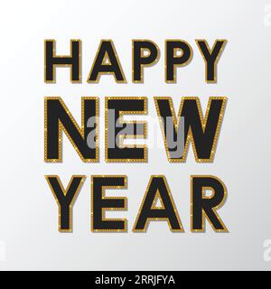 Frohes neues Jahr – abstrakter Hintergrund Stock Vektor