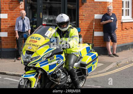 Ingatestone Essex 08 Sep 2023 Tour of Britain Bike Race verläuft durch die Mitte von Ingatestone Essex UK Credit: Ian Davidson/Alamy Live News Stockfoto