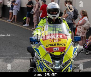 Ingatestone Essex 08 Sep 2023 Tour of Britain Bike Race verläuft durch die Mitte von Ingatestone Essex UK Credit: Ian Davidson/Alamy Live News Stockfoto