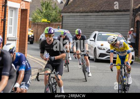 Ingatestone Essex 08 Sep 2023 Tour of Britain Bike Race verläuft durch die Mitte von Ingatestone Essex UK Credit: Ian Davidson/Alamy Live News Stockfoto