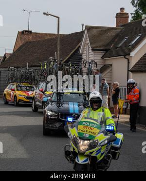 Ingatestone Essex 08 Sep 2023 Tour of Britain Bike Race verläuft durch die Mitte von Ingatestone Essex UK Credit: Ian Davidson/Alamy Live News Stockfoto