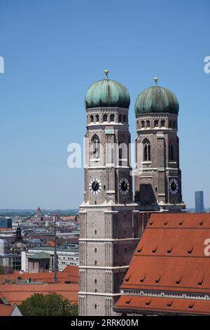 Deutschland, Bayern, München, Altstadt, Frauenkirche, Frauentürme Stockfoto