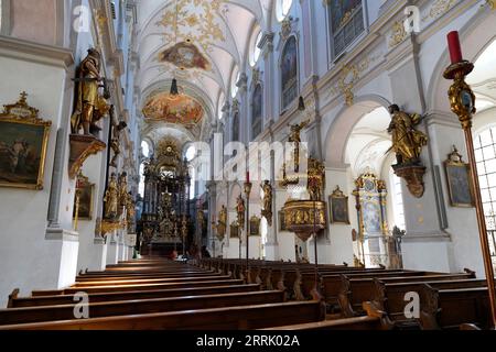 Deutschland, Bayern, München, Rindermarkt, Kirche Alter Peter, innen Stockfoto