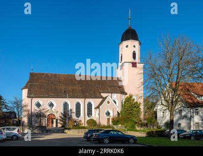 St. Martinskirche im Landkreis Großengstingen, Engstingen Stockfoto