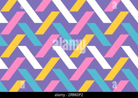 Geometrisches abstraktes nahtloses Vektormuster. Moderne nahtlose Vektormuster. Trendige Vektortexturen. Stock Vektor