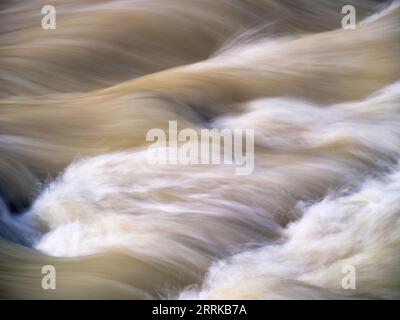 Hochwasser am Rißbach, Hinterriß, Stockfoto