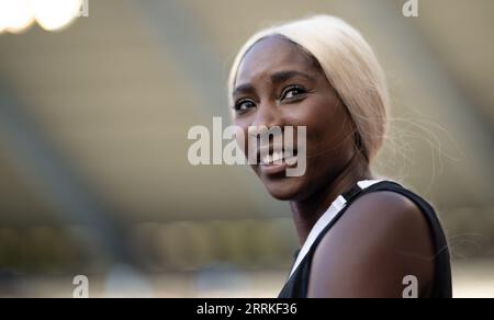 Brüssel, Belgien. September 2023. Elodie Ouedraogo auf dem Bild der Memorial Van Damme Diamond League Meeting Athletics Event 2023 in Brüssel, Freitag, 08. September 2023. BELGA FOTO JASPER JACOBS Credit: Belga News Agency/Alamy Live News Stockfoto