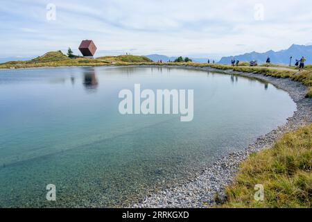 Österreich, Tirol, Zillertal, die Granatkapelle von Mario Botta. Stockfoto