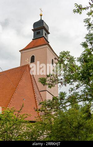 Historische Pestkirche St. Sebastian aus dem späten 15. Jahrhundert, barocke Kuppel aus dem Jahr 1674 Stockfoto