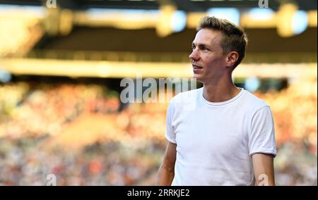 Brüssel, Belgien. September 2023. Bart Schaukeln, die während der Memorial Van Damme Diamond League Meeting Leichtathletik-Veranstaltung 2023 in Brüssel, Freitag, 08. September 2023, abgebildet wurden. BELGA FOTO JASPER JACOBS Credit: Belga News Agency/Alamy Live News Stockfoto