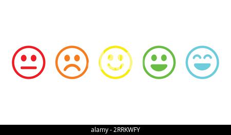 Symbol Für Bunte Feedback-Flächen Stock Vektor