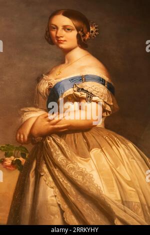 England, London, Greenwich, The Queen's House, Portrait of Queen Victoria von Hermann Winterhallter nach Franz Xaver Winterhalter vom 1842 Stockfoto