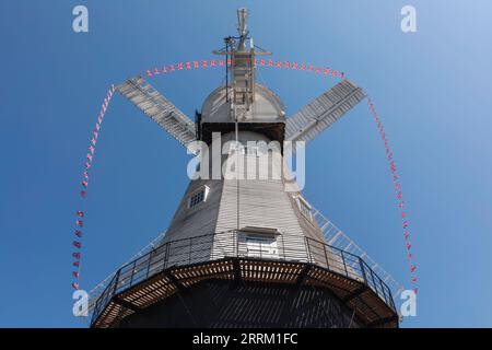 England, Kent, Weald of Kent, Cranbrook, die Union Windmühle, Englands höchste Kaschwalze, 1815 erbaut Stockfoto