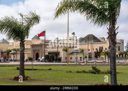 Haupteingang des Königspalastes in Rabat, Marokko Stockfoto