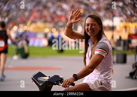 Brüssel, Belgien. September 2023. Boxer Oshin Derieuw auf dem Bild bei der Ausgabe des Memorial Van Damme Diamond League Meeting Athletics 2023 in Brüssel, Freitag, 08. September 2023. BELGA PHOTO LAURIE DIEFFEMBACQ Credit: Belga News Agency/Alamy Live News Stockfoto