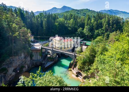 Micheldorf in Oberösterreich, Kraftwerk Steyrdurchbruch in Steyr, Nationalpark Region, Oberösterreich, Österreich Stockfoto