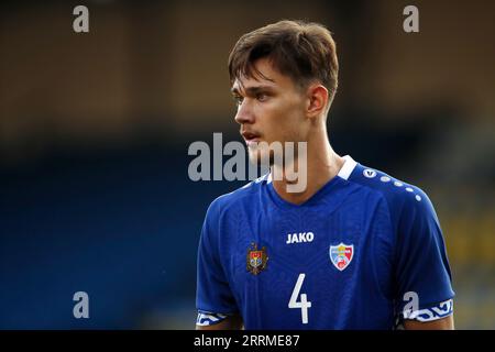 WAALWIJK - Lurie Lova aus Moldau U21 während des Qualifikationsspiels zur Europameisterschaft in Gruppe C zwischen den Niederlanden O21 und Moldau U21 im Mandemakers Stadium am 8. September 2023 in Waalwijk, Niederlande. ANP BART STOUTJESDIJK Stockfoto