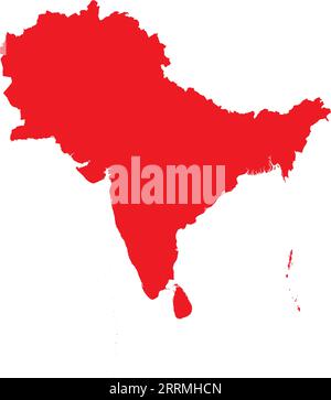 ROTE CMYK-Farbkarte von SÜDASIEN Stock Vektor