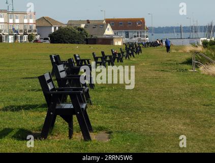 MARINE PARADE, LEE ON THE SOLENT, HANTS PIC MIKE WALKER 2023 Stockfoto