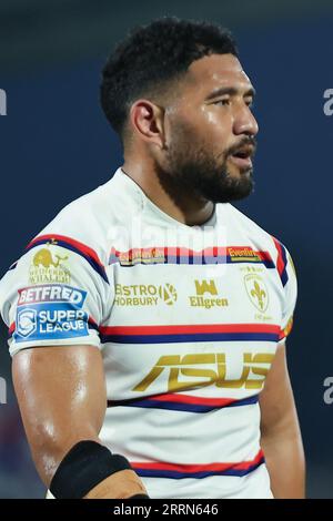 Wakefield, Großbritannien. September 2023. Be Well Support Stadium, Wakefield, West Yorkshire, 8. September 2023. Betfred Super League Wakefield Trinity vs Catalans Dragons Kelepi Tanginoa von Wakefield Trinity Credit: Touchlinepics/Alamy Live News Stockfoto