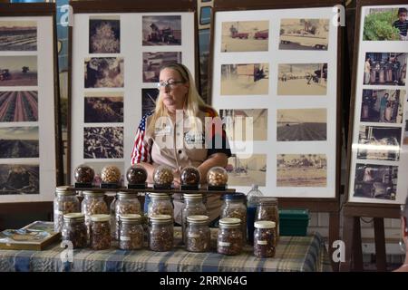 Yuma, AZ USA, 14.03.2023. Erdnusspatch für Jung und Alt. Kommen Sie mit uns auf eine Tour. Unsere wunderbaren Touren finden dienstags und freitags um 10:00 Uhr statt. Stockfoto