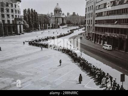 Josip Broz Tito Beerdigung im Haus der Nationalversammlung. Belgrad, Jugoslawien Stockfoto