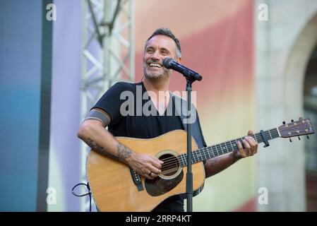 September 2023, Mailand, Mailand, Italien: Nek, italienische Sängerin, bei der von Corriere organisierten Veranstaltung „Il Tempo delle donne“ (Bild: © Pamela Rovaris/Pacific Press via ZUMA Press Wire) NUR REDAKTIONELLE VERWENDUNG! Nicht für kommerzielle ZWECKE! Stockfoto