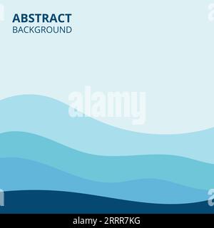 Abstrakter Hintergrund des Vektors der Wasserwellenlinien Stock Vektor