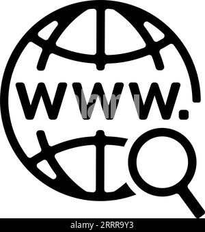Vektorsymbol-Illustration für Internet ( Internet-Surfen, Websuche ) Stock Vektor