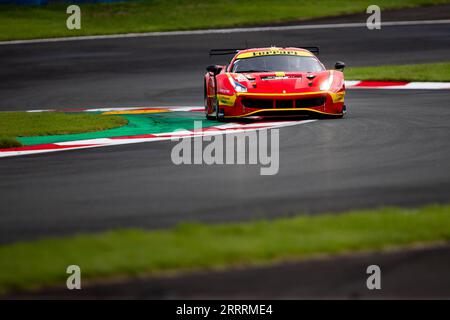 21 KOIZUMI Hiroshi (jpn), MANN Simon (usa), COZZOLINO Kei (jpn), AF Corse, Ferrari 488 GTE Evo, Action während der 6 Stunden von Fuji 2023, 6. Runde der FIA-Langstrecken-Weltmeisterschaft 2023, vom 7. Bis 10. September 2023 auf dem Fuji Speedway in Oyama, Japan - Foto Joao Filipe/DPPI Credit: DPPI Media/Alamy Live News Stockfoto