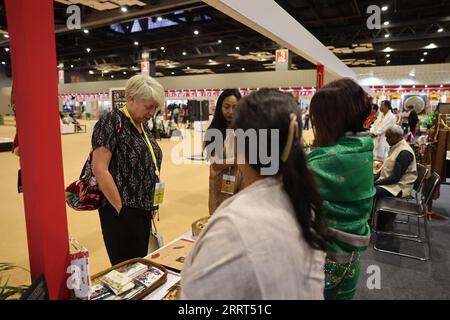 Delhi, Indien. September 2023. Die G20-Ausstellung war ein Publikumsmagnet für Kunsthandwerk, Kulturerbe, handgefertigte Produkte usw. Quelle: Seshadri SUKUMAR/Alamy Live News Stockfoto