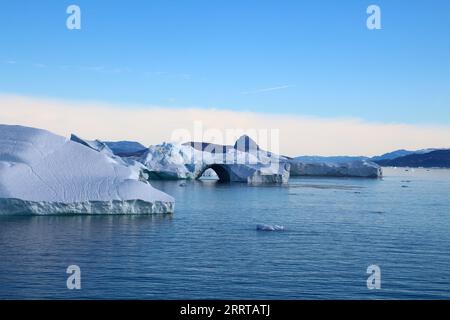 Arktis, Eisberg in Uummannaq Fjord, Grönland, Dänemark Stockfoto