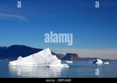 Arktis, Eisberg in Uummannaq Fjord, Grönland, Dänemark Stockfoto