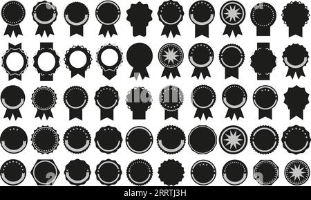 Klassisches, rundes Emblem für Wappen. Hochwertiges Etikett. Rundes Geschäftskonzept. Für Visitenkarten, Branding, Visitenkarten und Websites, Stock Vektor