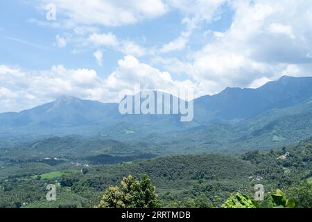 Wayanad ist ein ländlicher Bezirk im Bundesstaat Kerala im Südwesten Indiens. Stockfoto