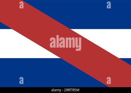 Die Flagge von Artigas ist ein Staat von Uruguay. Banner- oder Ribbon-Vektorvorlage Stock Vektor