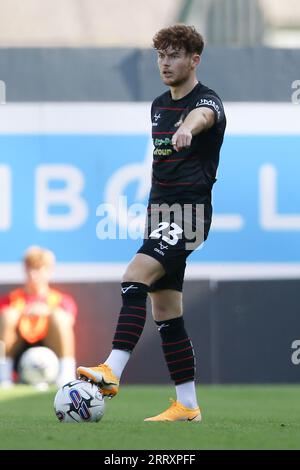 Wrexham, Großbritannien. September 2023. Jack Senior von Doncaster Rovers in Aktion. EFL Skybet Football League Two Match, Wrexham gegen Doncaster Rovers bei STōK CAE Ras in Wrexham, Wales am Samstag, den 9. September 2023. Dieses Bild darf nur zu redaktionellen Zwecken verwendet werden. Nur redaktionelle Verwendung, .PIC von Chris Stading/ Credit: Andrew Orchard Sports Photography/Alamy Live News Stockfoto