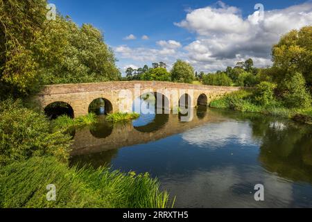 Pershore Old Bridge über den Fluss Avon, Worcestershire, England Stockfoto