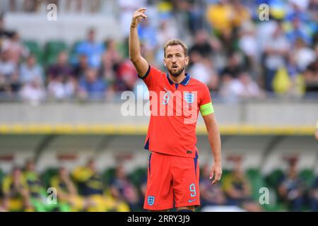 Breslau, Polen. September 2023. Harry Kane während des Qualifikationsspiels zur UEFA EURO 2024 zwischen der Ukraine und England im Stadion Wroclaw am 9. September 2023 in Wroclaw, Polen. (Foto: PressFocus/SIPA USA) Credit: SIPA USA/Alamy Live News Stockfoto