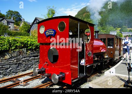 New FALCON No.10 at Corris Railway, Gwynedd WALES UK Stockfoto