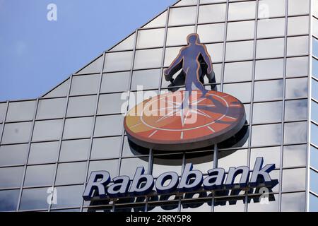 Hauptsitz der Rabobank bei Croeselaan in Utrecht in den Niederlanden Stockfoto