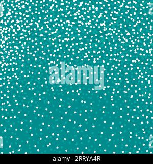 Blauer Hintergrund mit weißen Schneepunkten. Vektorillustration Stock Vektor