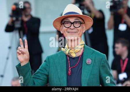 Venedig, Italien. September 2023. Yonfan besuchte den Closing Red Carpet im Rahmen des 80. Filmfestivals in Venedig (Mostra) am 9. September 2023 in Venedig. Foto von Aurore Marechal/ABACAPRESS.COM Credit: Abaca Press/Alamy Live News Stockfoto