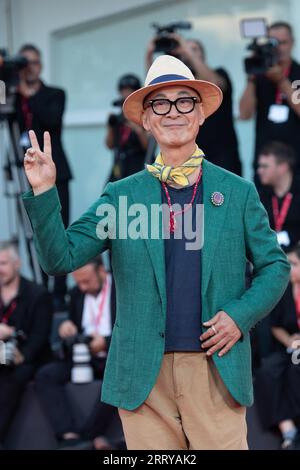 Venedig, Italien. September 2023. Yonfan besuchte den Closing Red Carpet im Rahmen des 80. Filmfestivals in Venedig (Mostra) am 9. September 2023 in Venedig. Foto von Aurore Marechal/ABACAPRESS.COM Credit: Abaca Press/Alamy Live News Stockfoto