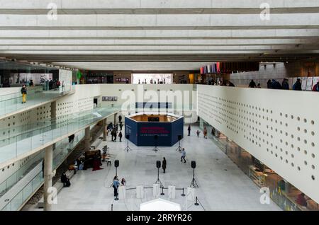 Innenräume des Kulturzentrums La Moneda, Santiago, Chile Stockfoto