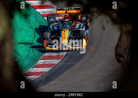Monterey, KALIFORNIEN, USA. September 2023. Der INDYCAR-Fahrer PATO OWARD (5) aus Monterey, Mexiko, reist während einer Trainingseinheit für den Firestone Grand Prix von Monterey auf dem WeatherTech Raceway Laguna Seca in Monterey, KALIFORNIEN, durch die Kurven. (Bild: © Kenneth L Weisenberger Grindston/ASP) NUR REDAKTIONELLE VERWENDUNG! Nicht für kommerzielle ZWECKE! Stockfoto
