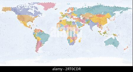 Weltkarte Von Dreiecken Infografischer Elementvektor Stock Vektor